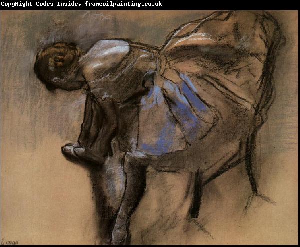 Edgar Degas Seated Dancer Tying her Slipper